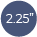 2.25”(57.15 мм.) (внутр. диаметр пружины) 2.25”(57.15 мм.) (внутр. диаметр пружины)