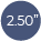 2.50”(63.50 мм.) (внутр. диаметр пружины) 2.50”(63.50 мм.) (внутр. диаметр пружины)