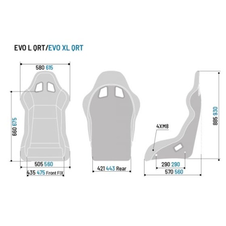 Sparco Evo XL QRT Кресло для симрейсинга