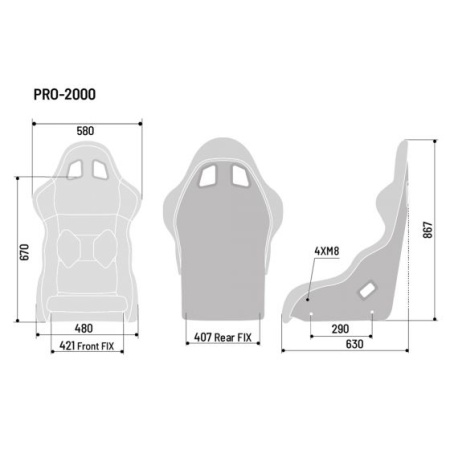 Sparco Pro 2000 QRT Кресло для симрейсинга